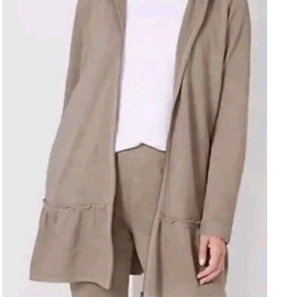 J Jill Beige Tunic Sweatshirt